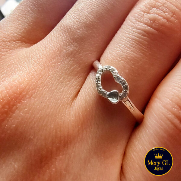 Anillo Corazón Calado T15