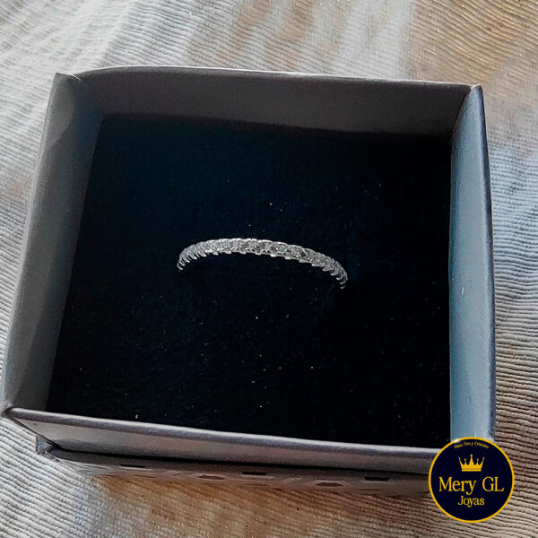 Anillo Piedritas Plata 925 - T13/4