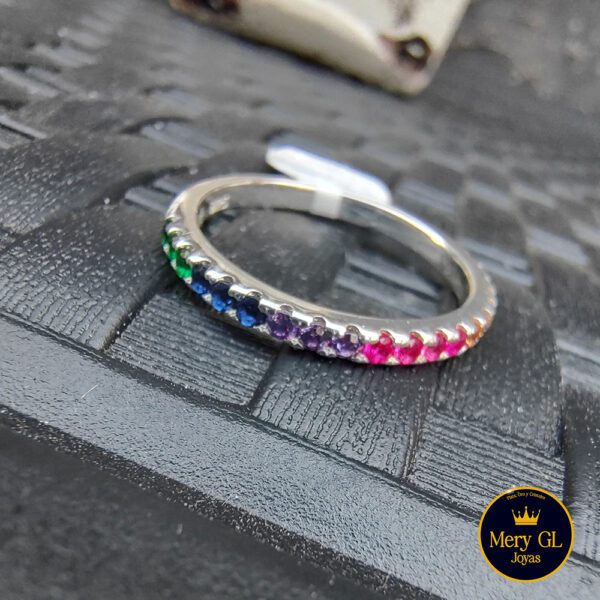 ANILLO MULTICOLOR PL - T16