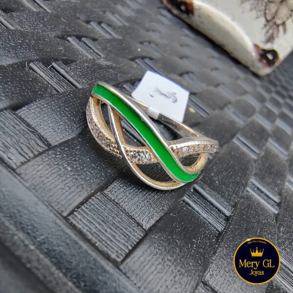 ANILLO INF VERDE BRILLO - T14